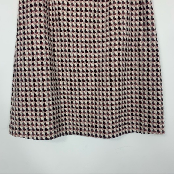 Vintage Talbots A-Line Wool Blend Pink Maroon Tweed Skirt Size 10 - Picture 4 of 9